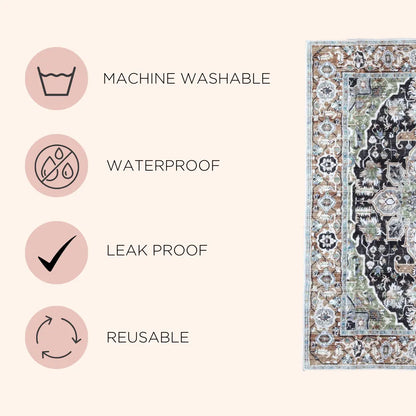 Lovewag Pets Washable Dog Pads - Pack of 2, Eco-Friendly & Leak-Proof Design, Multi-Design Options: Sage Forest, Marmalade Sunshine, Moonlit Night, Rustic Terracotta, 16" X 24" & 36" X 48"& 28" X 41"